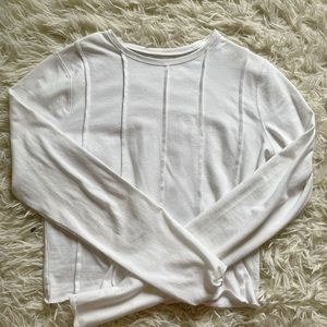 White Hollister Baby Tee